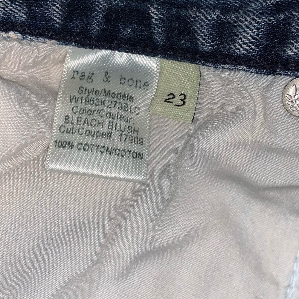 Rag & Bone Justine Jean Shorts In Bleach Blush Size 23 - Picture 6 of 11
